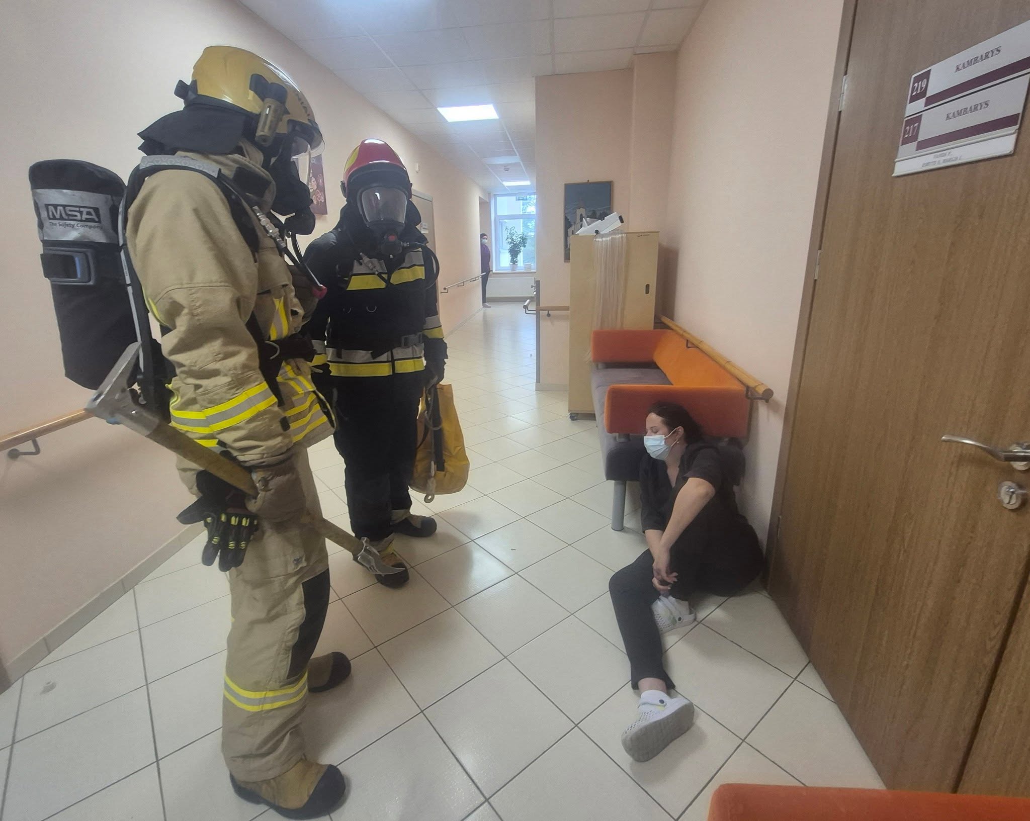 Oro pavojaus ir priešgaisrinės pratybos